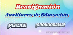 📢♦️CONVOCATORIA PROCESO DE REASIGNACIÓN DE AUXILIARES DE EDUCACIÓN  2026